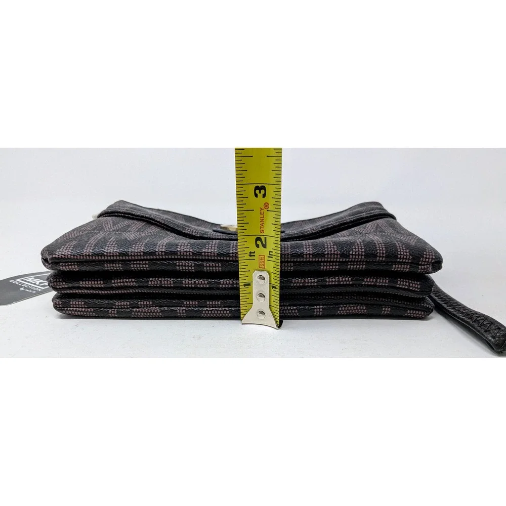 MKF Collection by Mia K Ishani Crossbody Bag Purse Wristlet Black Brown - NWT